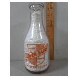 Clover Dairy, Milford, Conn. "Call Milfrd"  1qt