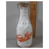Krug Park Dairy glass Milk Bottle 1pint