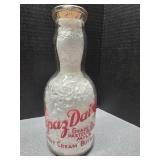 Topaz Dairy 1qt milk bottle Modern Top