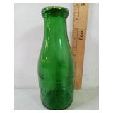 Weckerle Green Glass One Quart Milk? Bottle with