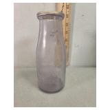 Stanley Lawrence one pint, embossed purple glass,