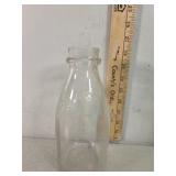 Producers Springfield IL embossed quart milk