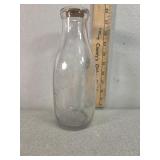 Grafeman Dairy, odd shaped, embossed Quart glass