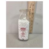 Lincoln dairy, Lincoln NE. Color label glass pint