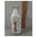 Davies Chula Vista,  CA glass milk bottle 1 qt