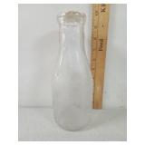 Milk Dealers Bottle Co. One Quart Glass Milk
