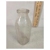 Bowman embossed pint milk bottle