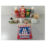 Assorted Dairy Products Containers, Cardboard,