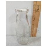 Lone Star Creamery Co. One Pint Glass Milk Bottle