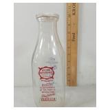 Wichita  Natural Milk glass Milk Bottle 1 qt