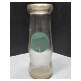Green Spot Dairy half pint milk / cream bottle