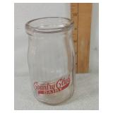 Country Club Dairy  12oz glass Milk Bottle
