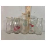 Roberts dairy half pint bottle collection,