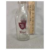 Royal quart glass milk bottle