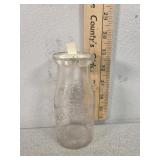 Plasta Dairy Webster, MA, embossed half pint