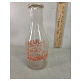 Hands dairy, "just a reminder" quart color label