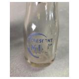 Crescent milk, Reno NV, quarter pint embossed and
