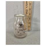 Avondale farm, Avondale RI, half pint glass milk