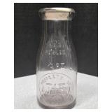 AJ Olson Co Dairy 1/3 qt milk / cream bottle