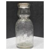 Windsor Farm Dairy cream top 1pt milk bottle