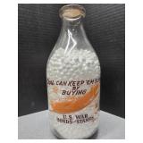 WWII Alamito Dairy Omaha NE buy US war bonds 2qt