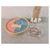 *Meadow gold dairy, mini milk bottles, ash tray