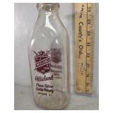 Wieland & Son Chicago IL color label quart glass