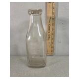 Golden state milk Co. Embossed glass quart milk