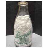 Benewah Creamery 1qt milk bottle Spokane WA.