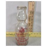 Meadow Gold silver seal, "cream when you want it"