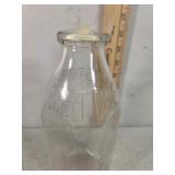 5c store, embossed glass milk bottle
