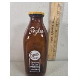 Boyles dairy, Topeka KS "drink more milk" amber