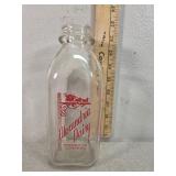 Alexandria Dairy, quart glass milk bottle