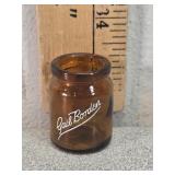 *Borden amber glass very small milk bottle