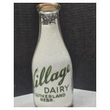 Village Dairy Sutherland NE. 1qt milk bottle