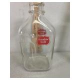 Meadow gold gallon glass milk bottle