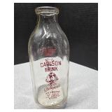 Carlson Frink 1qt dairy milk bottle