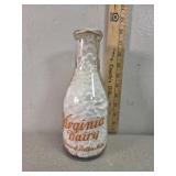 Virginia dairy "drive carefully" color label