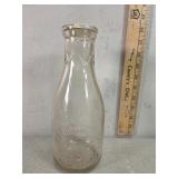 Vollbracht dairy East Islip LI embossed glass