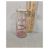 Fairmont store bottle, "frozen vegetables" half