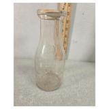 Meyer Bros Guernsey milk embossed glass milk