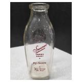 Shane Dairy 1qt milk bottle