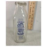 Maine milk Pint glass milk bottle
