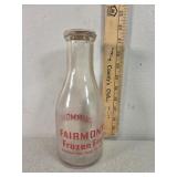 Fairmont "frozen fruit" quart milk bottle color