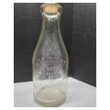 1qt milk bottle Wagner Bros. Dairy WA.