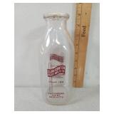 Clay Center Pure Milk Co. One Quart Glass Milk