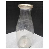 1qt milk bottle Alamito dairy