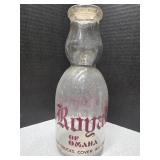 Cream Top 1qt Royal Omaha NE. Milk bottle