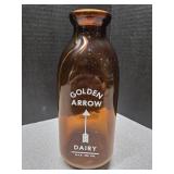Golden Arrow Dairy 1qt milk bottle