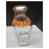 McDonaghs Dairy 1qt milk bottle